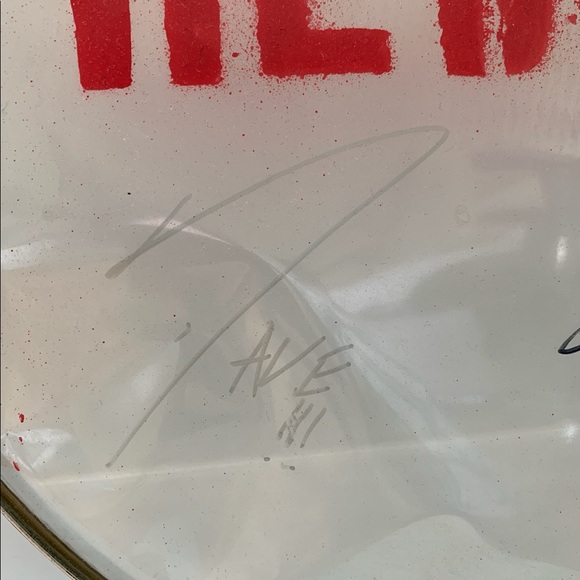 HEDLEY Band Autographed Drumhead - Picture 4 of 6